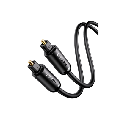 Cable Óptico Toslink (S/PDIF) de Alta Calidad para Audio Digital / 3 Metros / Tapa de Proteccion / Dolby 7.1 Canales / Diseño Durable / Plug &amp; Play / Color Negro