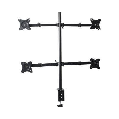Montaje de Escritorio articulado para 4 monitores de 13 a 27&quot; /  Soporta hasta 15 kg / Vesa 75 x 75 / 100 x 100 / Acero 