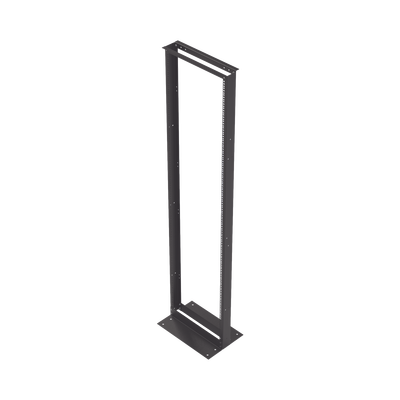Rack de 2 Postes, Estándar 19&quot;, 45 Unidades, Fabricado en Acero, Base &quot;L&quot; para Anclar a Piso.
