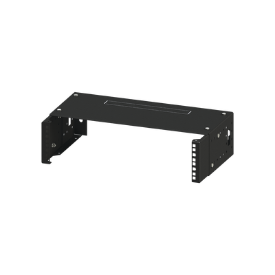 Rack Abierto de montaje en Pared, de 19in,  Profundidad Ajustable (8&quot; a 12&quot;) de 2.5  Unidades de rack, con Capacidad de Crecimiento.
