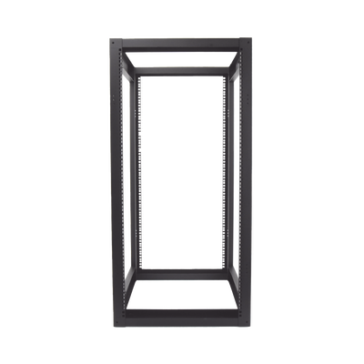 Rack Estándar 19&quot; de 4 Postes, Acero, 24 Unidades, Profundidad Ajustable.