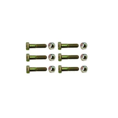 Paquete de 6 tornillos grado 5 y tuercas tropicalizadas 1/4 x 1-1/4&quot;. Para STZ30/SCZ30/SCZ30P.