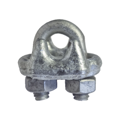 Nudo/ Perro/ Abrazadera Acero Forjado para Cable de 3/16&quot; Galv. Inmersión en Caliente.