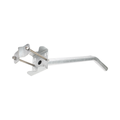 Brazo Galvanizado para Luminaria de 2&quot; Diámetro con Abrazadera para Poste hasta 6&quot; Diámetro. 