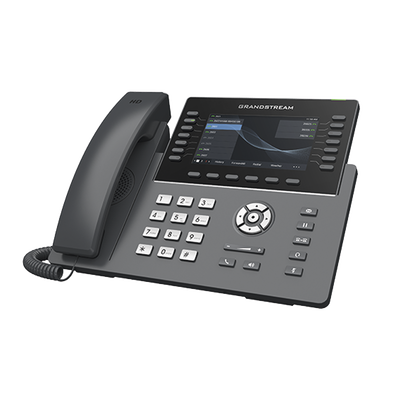 Teléfono IP Wi-Fi, Grado Operador, 14 líneas SIP con 6 cuentas, pantalla LCD  5&quot;, puertos Gigabit, Bluetooth, PoE, codec Opus, IPV4/IPV6 con gestión en la nube GDMS
