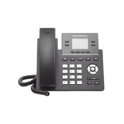 Teléfono IP Grado Operador, 4 líneas SIP con 2 cuentas, pantalla a color 2.4&quot;, PoE, codec Opus, IPV4/IPV6 con gestión en la nube GDMS