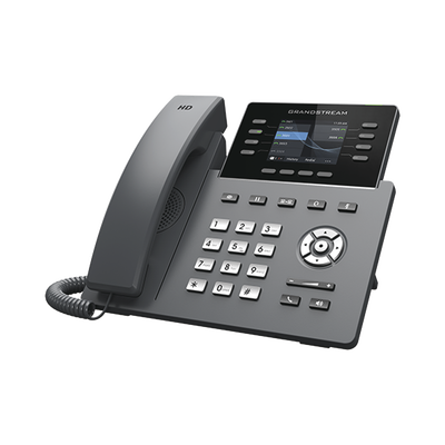Teléfono IP Wi-Fi, Grado Operador, 8 líneas SIP con 4 cuentas, pantalla a color 2.8&quot;, puertos Gigabit, Bluetooth, PoE, codec Opus, IPV4/IPV6 con gestión en la nube GDMS