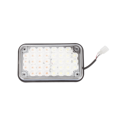 Luz de Advertencia de 6X4&quot;, Bicolor Rojo/Claro, Ideal para Ambulancias