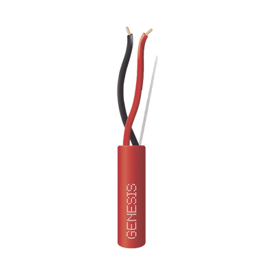 Bobina de 152 Metros de Alambre / 2 x 18 AWG / Riser / Resistente al Fuego / Color Rojo / Tipo FPLR- CL3R - C(UL) -FT4 / Para Sistemas Contra Incendio o Sistemas de Evacuación