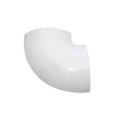Sección en &quot;L&quot; color blanco de PVC auto extinguible,  para canaleta DMC4FT (9430-02001)