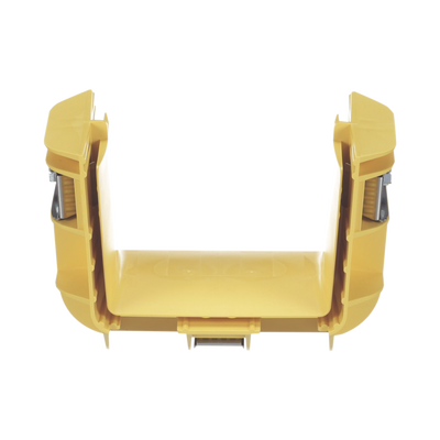Union Recta &quot;Cople&quot;, Para Canaleta FiberRunner™ 4X4, Color Amarillo