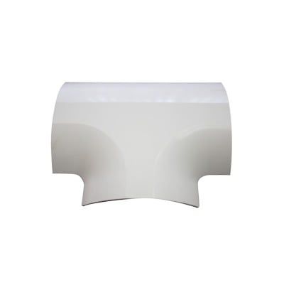 Sección en &quot;T&quot; color blanco de PVC auto extinguible para canaleta DMC4FT (9440-02001)