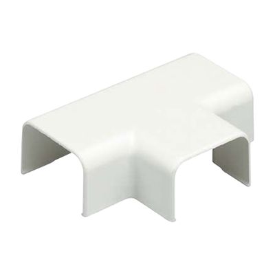 Accesorio en &quot;T&quot;, para uso con canaleta LD10, material ABS, Color Blanco
