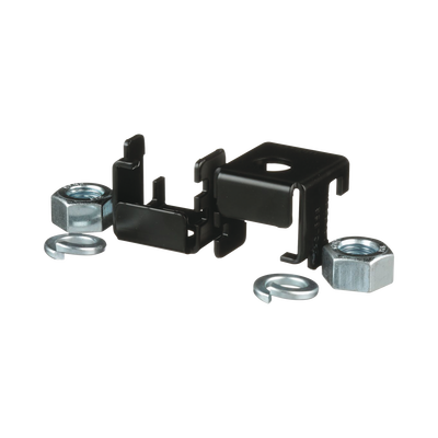 Soporte para Montaje en Charola Tipo Escalerilla, Compatible con Rieles de 9.5 x 38.1 mm o 9.5 x 50.8 mm, Uso Con Varilla Roscada de 5/8&quot;, Color Negro 