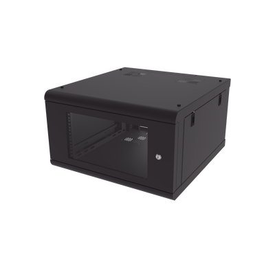 Gabinete de Pared con Puerta de Cristal Templado, 635 mm de Profundidad, 6U Rack de 19&amp;#039;&amp;#039;, Acero Reforzado