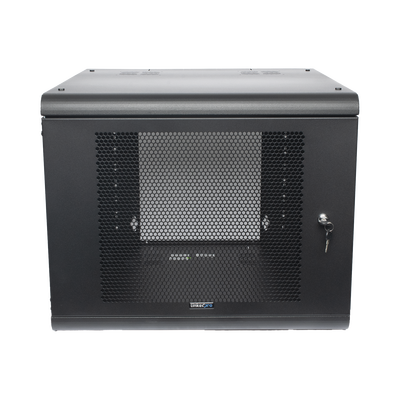 Gabinete de Pared con Puerta Perforada, 635mm de Profundidad, 9U Rack de 19&amp;#039;&amp;#039;, Acero Reforzado