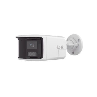 [Dual Light] Bala IP 8 Megapixel / Imagen Panorámica 180°/ PoE / Micrófono y Bocina Integrado / Exterior IP67 / Audio Bidireccional / Alarma Visual y Auditiva Integrada / Smart Supplement Light / Micr