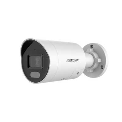 [ PROTECCIÓN ACTIVA ] Bala IP 4 Megapixel / Imagen a Color 24/7 (ColorVu) / PoE / Lente 2.8 mm / Luz Blanca 40 mts / Exterior IP67 / Luz Intermitente y Alerta de Audio / ACUSENSE (Filtro de Falsas Ala