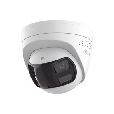 [Dual Light] Turret IP 8 Megapixel / Imagen Panorámica 180°/ PoE / Micrófono y Bocina Integrado / Exterior IP67 / Audio Bidireccional / Alarma Visual y Auditiva Integrada / Smart Supplement Light / Mi