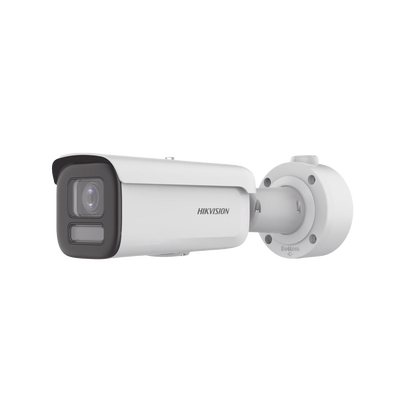 Bala IP 8 Megapixel / Lente Mot. 2.7 a 13.5 mm / Dual Light (60 mts IR + 60 mts Luz Blanca ) / Darkfighter S / Exterior IP67  / IK10 /WDR 130 dB / 4 Analíticos: AcuSense, Deteccion Facial, Conteo de P