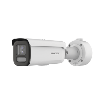 Bala IP 8 Megapixel / Lente 4 mm / Dual Light (60 mts IR + 60 mts Luz Blanca ) / Darkfighter S / Exterior IP67  / WDR 130 dB / 4 Analíticos: AcuSense, Deteccion Facial, Conteo de Personas por Cruce y 