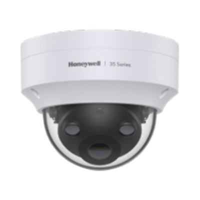 Domo IP 5 Megapíxeles / Lente 2.8 mm / 40 mts IR / Ultra Baja Iluminación /  NDAA / ONVIF / IP67 / IK10 / IA (Filtro de Humanos y Vehiculos) / Conteo de Personas / Merodeo / H.265 / PoE / Alarmas I/O 