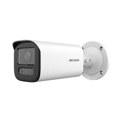 Bala IP 4 Megapíxel / Lente Motorizado 2.7 a 13.5 mm / Dual Light (50 mts IR + 50 mts Luz Blanca)   / Exterior IP67 / WDR 120 dB / PoE  / Micro SD
