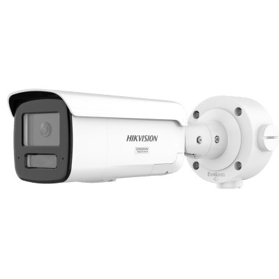 [ PROTECCIÓN ACTIVA ] Bala IP 4 Megapixel / Lente 4 mm / 60 mts IR / Exterior IP67 / Micrófono y Bocina Integrado (Audio de Dos Vías) / DARKFIGHTER / PoE+ / Luz Estroboscopica / ONVIF / Micro SD / 4 A