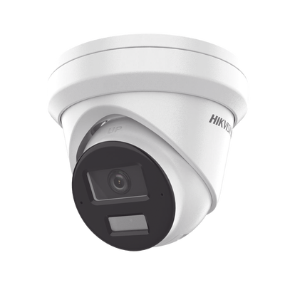 [Dual Light + 2 Micrófonos Integrados] Turret IP 4 Megapixel / Lente 2.8 mm / 30 mts Luz Blanca + 30 mts IR / ACUSENSE / Exterior IP67 / WDR 120 dB / PoE / ONVIF / Micro SD/SDHC/SDXC / Metal / ACUSEAR