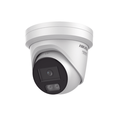 [Dual Light + ColorVu 3.0 + HikAI] Turret IP 6 Megapixel / Lente 2.8 mm / 30 mts IR + Luz Blanca / 2 Microfonos Integrados / Exterior IP67 / Estrobo Luz Blanca / WDR 130 dB / ACUSENSE 3.0 / Metal / NE