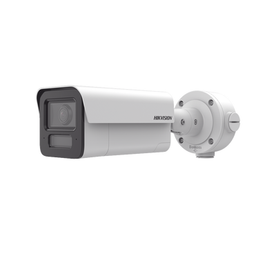 Bala IP 4 Megapixel / Lente 4 mm / 80 mts IR EXIR / DeepinView / Analíticos de 80 Metros de Distancia con Protección Perimetral / Micrófono y Bocina Integrado / IP67 / IK10 / H.265+ / DARKFIGHTER 2.0 