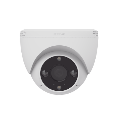 Domo IP 3 Megapíxel (2K) / Wi-Fi / Sirena y Estrobo /Audio de Dos Vías / Detección Humana y Vehiculo / Notificación Push / Audios Personalizables / Ranura Para Memoria hasta 512GB / Uso en Exterior IP