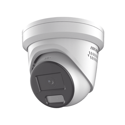 [Dual Light + ColorVu] Turret IP 4 Megapixel / Lente 2.8 mm / 30 mts IR + 30 mts Luz Blanca / Exterior IP67 / Luz Intermitente y Alerta de Audio / Micrófono Integrado / Videoanaliticos (Filtro de Fals