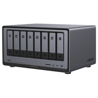 NASync DXP8800 Plus | SO UGOS Pro |  Intel X86 12th Gen Intel® Core™ i5 | SSD 128 GB | 8-Bahias (SATA) | 8GB DDR5 (Exp. a 32GB) | 2* M.2 SSD | 4 Puertos Thunderbolt™4 | WiFi | 1*USB3.2 Gen2, 10Gb/s | 