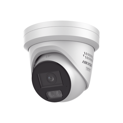 [Dual Light + ColorVu 3.0 + HikAI] Turret IP 4 Megapixel / Lente 2.8 mm / 30 mts IR + Luz Blanca / 2 Microfonos Integrados / Exterior IP67 / Estrobo Luz Blanca / WDR 130 dB / ACUSENSE 3.0 / Metal / NE