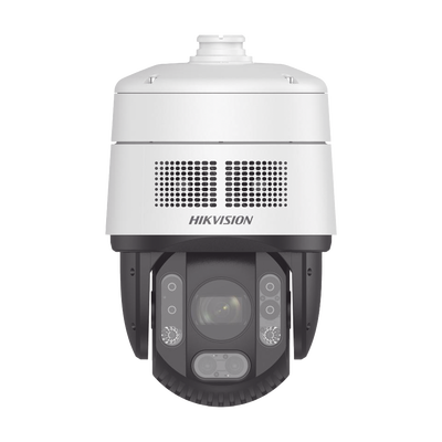 [ PROTECCIÓN ACTIVA ] Domo PTZ IP 4 Megapixel / 32X Zoom / 200 mts IR / Potente Alerta Audible y Luz Estroboscópica hasta 100 Metros / ACUSENSE / IP67 / IK10 /  / Autoseguimiento 2.0 / Hi-PoE / DARKFI