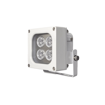 Iluminador LED de Alta Potencia | Luz Blanca | 10 Metros de Iluminación | Cobertura 120° | IP66 | Bajo Consumo de Energía | Fotocélula Incorporada | Soporte en “U” | Carcasa de Aluminio | Alta Transmi