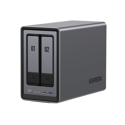 NASync DXP2800 | SO UGOS Pro |  Intel N100 12th Gen Intel® 4 Core™ | 2 Bahías SATA hasta 48TB | 2-Bahias (M.2 NVMe) hasta 16TB | 8GB DDR5 (Exp. a 16GB) | Ethernet 2.5G  | HDMI 4K | 2* USB2.0 | 1*USB 3
