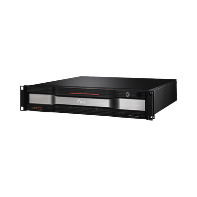 NVR 4K | 64 Canales | Almacenamiento Hasta 240 TB | Entrada y Salida de Audio | Entrada y Salida de Alarma | Incluye 2 Discos Duros 2 TB  