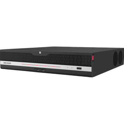 [Doble Poder de Decodificación] NVR 32 Megapixel (8K) / 64 Canales IP / AcuSense / ANPR / Conteo de Personas / Heat Map / 8 Bahías de Disco Duro  / Soporta RAID con Hot Swap / 2 HDMI en 8K / Soporta P