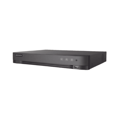 DVR 16 Canales TURBOHD + 8 Canales IP / 5 Megapixel Lite - 3K Lite / Salida Independiente HDMI - VGA / Audio de Dos Vías por Coaxitron / Reconocimiento Facial / ACUSENSE (Evista falsas alarmas) / 1 Ba