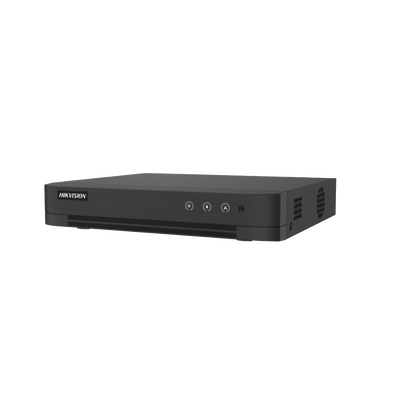 [Audio Bidireccional] DVR 8 Canales TurboHD + 2 Canales IP / 2 Megapixel (1080p) Lite / Acusense Lite (Evita Falsas Alarmas) / Audio por Coaxitron / 1 Bahia de Disco Duro / H.265+ / Salida de Vídeo Fu