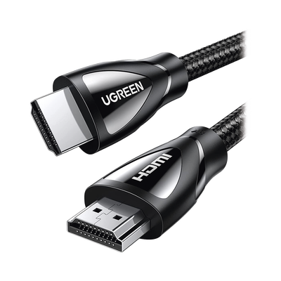 Cable HDMI 2.1 de Nylon Trenzado / 3 Metros / 8K@60Hz/4K@120Hz / eARC (Canal de Retorno de Audio / HDR10+ / VVR / HEC (Canal Ethernet HDMI) / ALLM / 3D / Dolby Atmos / Dolby Visión / 48 Gbps / Mayor D