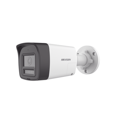 [Audio Bidireccional + Dual Light + ColorVu] Bala TURBOHD 3K  (5 Megapixel) / Lente 2.8 mm Angulo de vision 112° / 30 mts IR EXIR + 20 mts Luz Blanca / Micrófono y Bocina Integrado / Exterior IP67 / M
