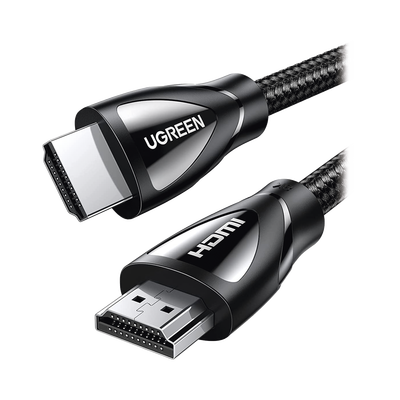 Cable HDMI 2.1 de Nylon Trenzado / 1 Metro / 8K@60Hz/4K@120Hz / eARC (Canal de Retorno de Audio / HDR10+ / VVR / HEC (Canal Ethernet HDMI) / ALLM / 3D / Dolby Atmos / Dolby Visión / 48 Gbps / Mayor Du