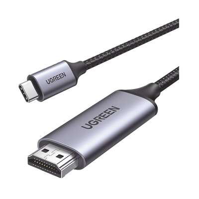 Cable USB-C 3.1 a HDMI 4K | 1.5m | Compatible con Thunderbolt 3 &amp; 4 | Adaptador Tipo-C a HDMI | 4k@60Hz | Soporta Modo Espejo y Modo Extendido | Carcasa de Aluminio | Nylon Trenzado | Conector Niquela