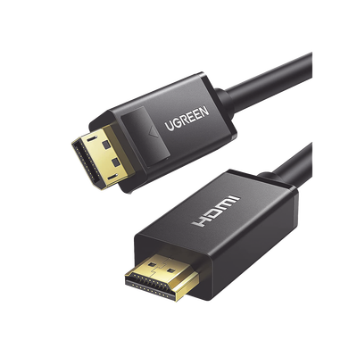 Cable DP Macho a HDMI Macho / Longitud 3m / Soporta 4K@30Hz / Soporta 3D / Cobre Estañado 28AWG / Blindaje interno múltiple / Transmisión Unidireccional / Botón de Liberación / Chip de Última Generaci