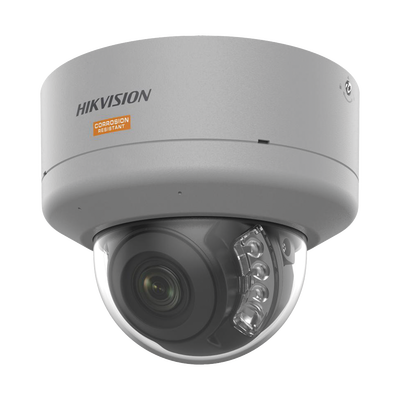 [Dual Light + ColorVu] Domo IP 4 Megapixel / Lente 2.8 mm / Polimero Anticorrosivo (Ideal para Zonas Costeras o Alta Salinidad) / 40 Mts IR + 40 Mts Luz Blanca / 2 Micrófonos Integrados / WDR 130 dB /