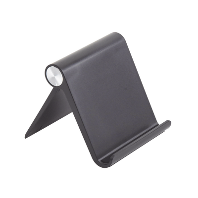 Soporte de Escritorio  para Teléfono Celular / Ajustable de 0° a 100° / Goma Antiarañazos / Antideslizante / Amplia Compatibilidad con dispositivos de 4&#39;&#39; a 7.9&#39;&#39; / Plegable / ABS / Color Negro