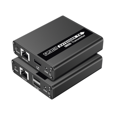 Kit extensor KVM (HDMI y USB) | 40m 4k@30Hz 40m | 1080P@60Hz | Cat 6, 6a y 7 | CERO LATENCIA | HDR | Salida Loop | Uso 24/7 | Salida de audio de 3.5mm | Transmite el Video y Controla tu DVR vía USB a 